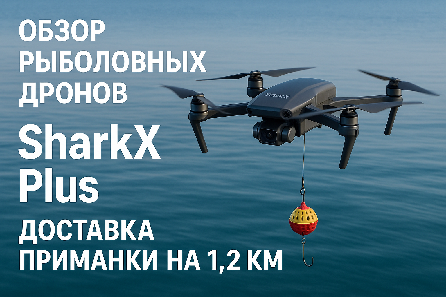 Дрон SharkX Plus: ваш новый лучший друг на рыбалке, который заберет трофеи прямо из-под носа у рыб!
