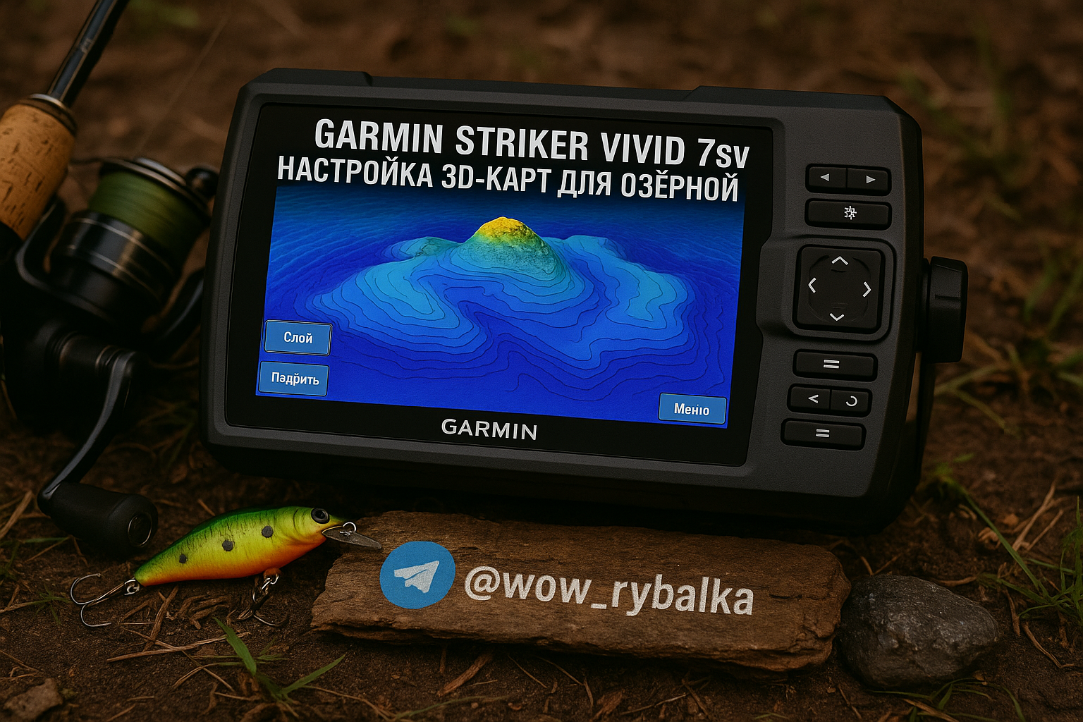 Как ловить рыбу как профи: секреты использования Garmin Striker Vivid 7sv для озёрной рыбалки
